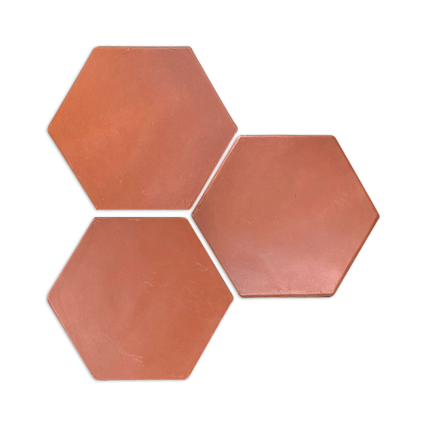 D'Hanis Red Terracotta Hexagon 12"