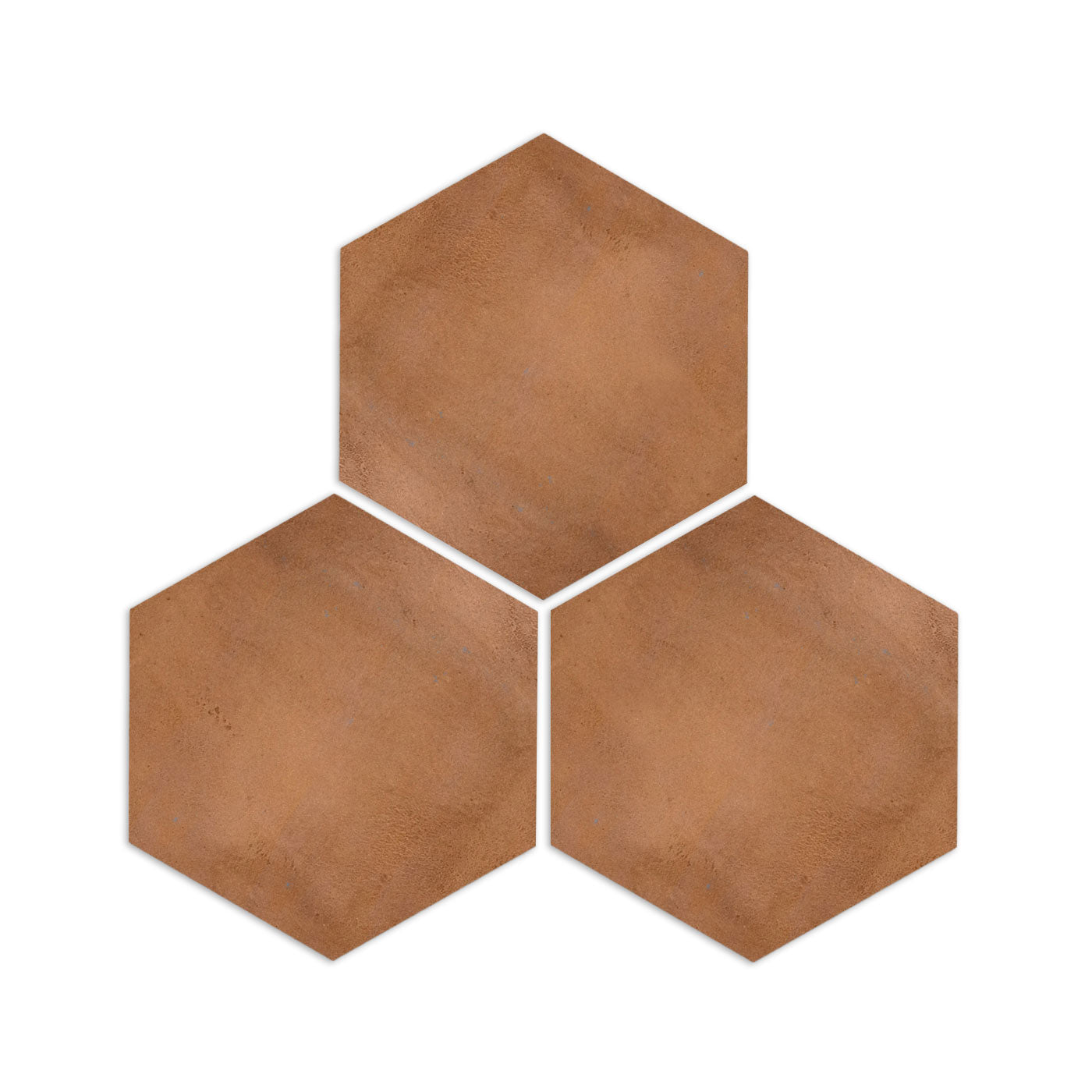 Cotto Umber Hexagon 13"