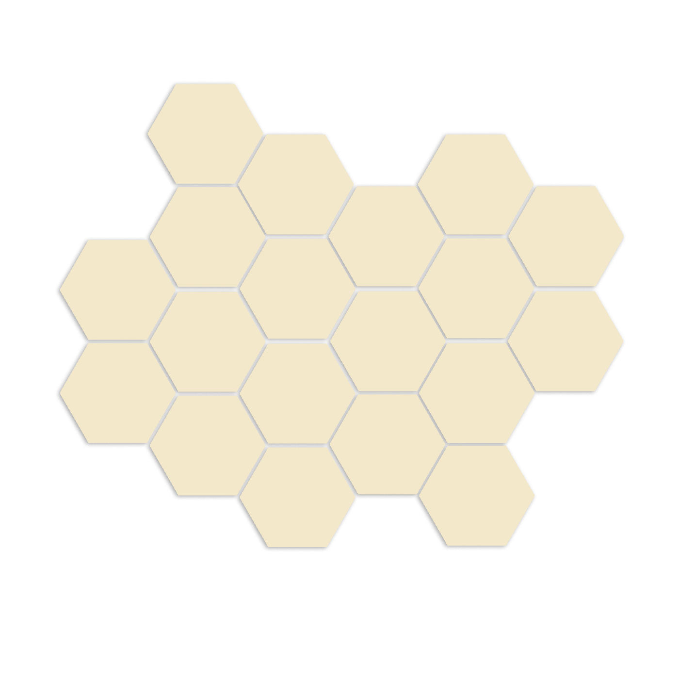 Blanco Mexicano Hexagon Meshed 2"