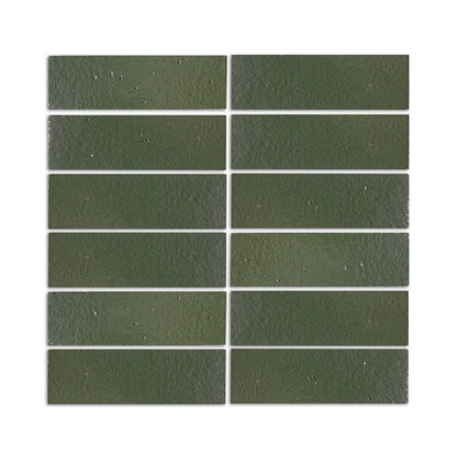 Glazed Thin Brick Moss 2.5"x8"