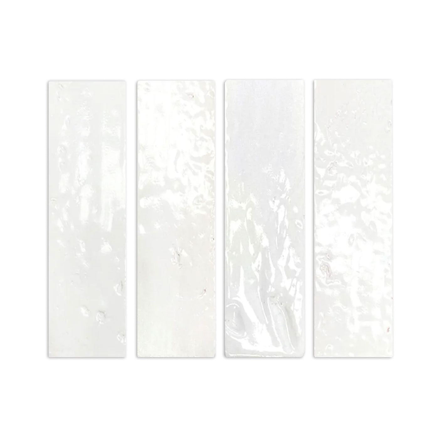 Glazed Thin Brick White Gloss 2.5"x8"