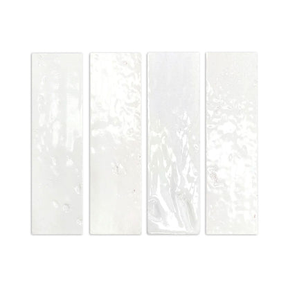 Glazed Thin Brick White Gloss 2.5"x8"