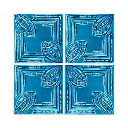 Granada Turquoise Crackle 4"x4"