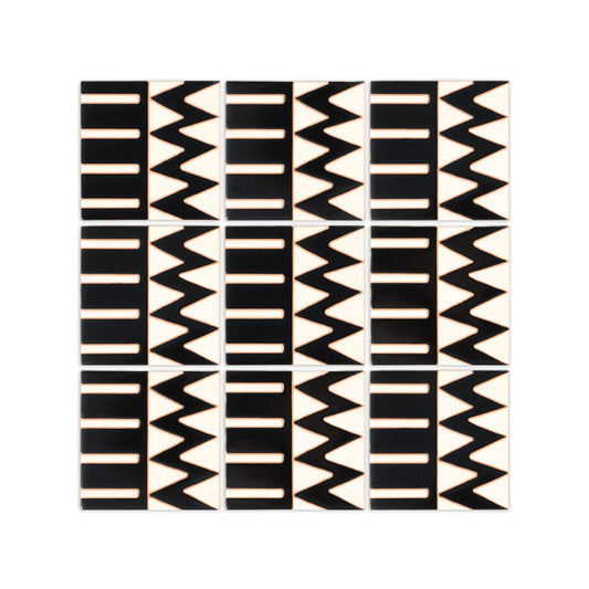 [Bundle] Relief Kente Cowrie 6"x6" | 8 SF