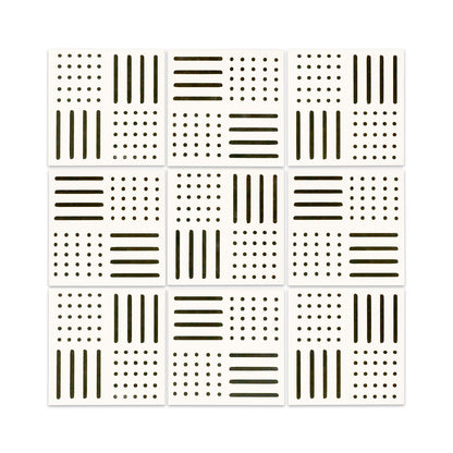 Mudcloth Vocho White 8"x8"