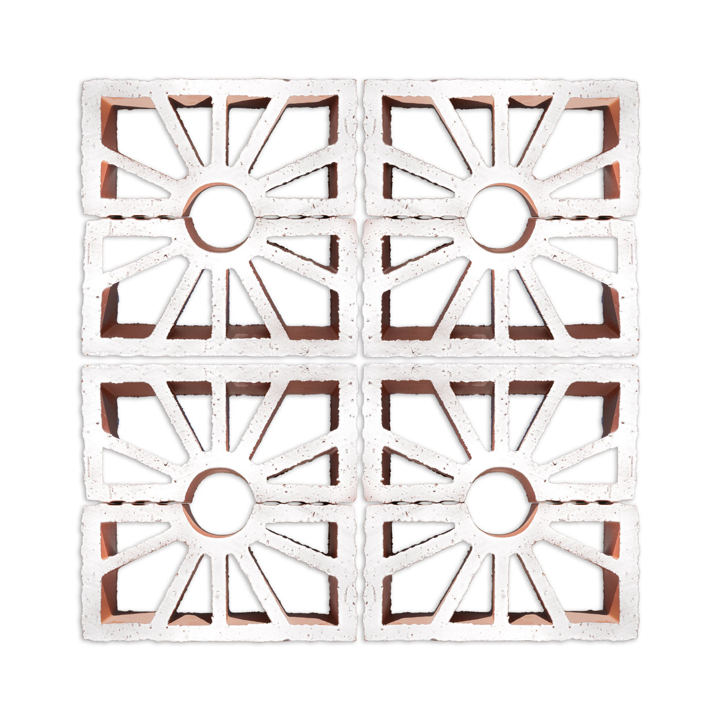 Glazed Breeze Block Petalo White