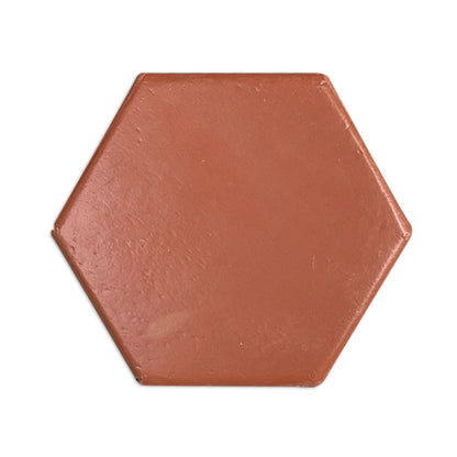 D'Hanis Red Terracotta Hexagon 8"