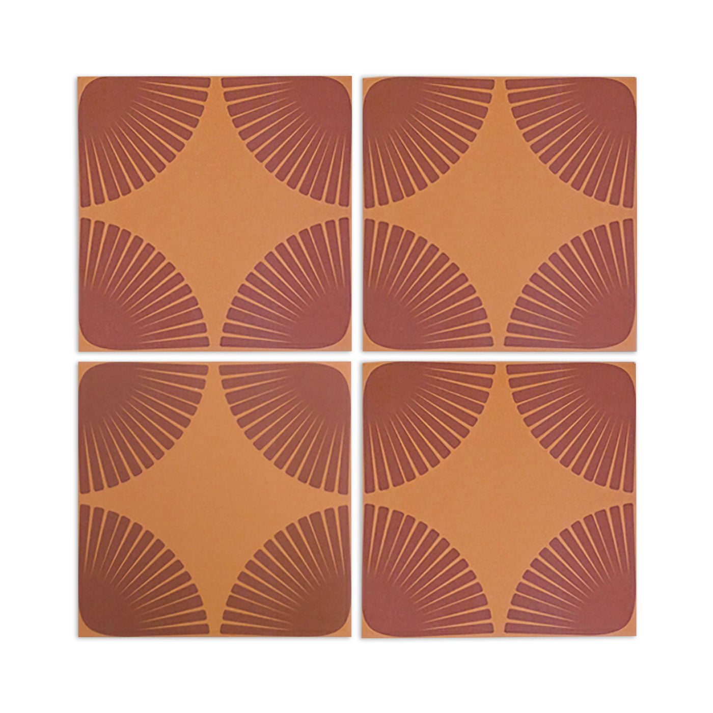 Petal Papaya Rosewood 8"x8"