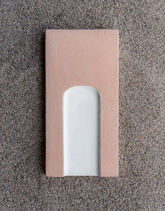 Hueco Half Glazed Chalk 4"x8"