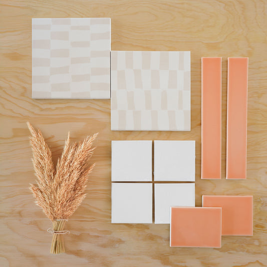 Tiles featured | Check Dew, Wildflower Gloss and Drift Crackle Gloss 